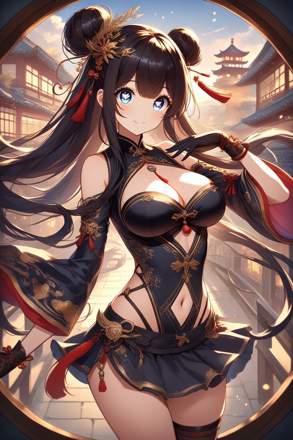 チャイナドレスの女の子