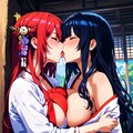 巨乳巫女② 2枚目