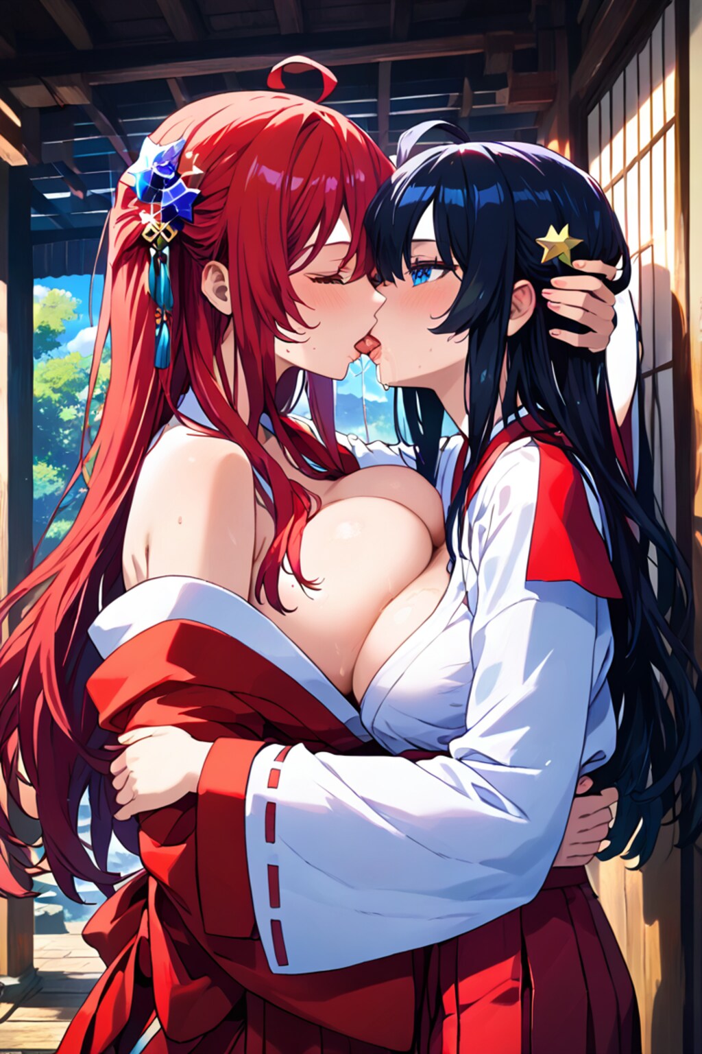 巨乳巫女②