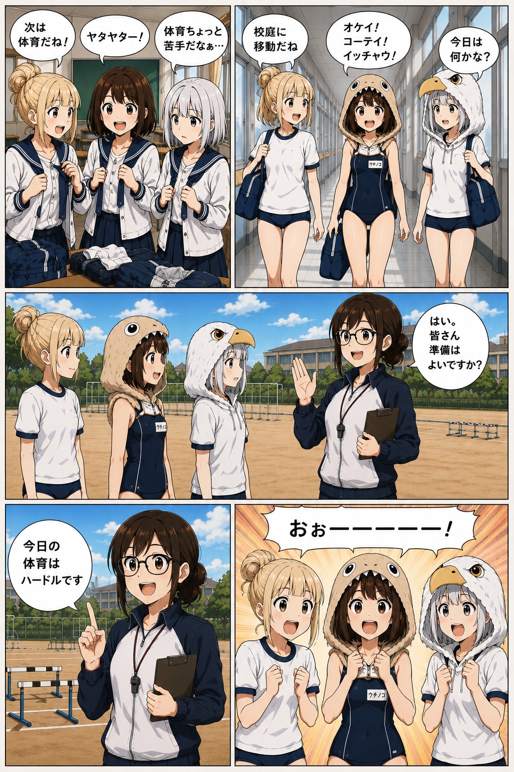 ちゃんとしたノコ金漫画　第3話「お体育」