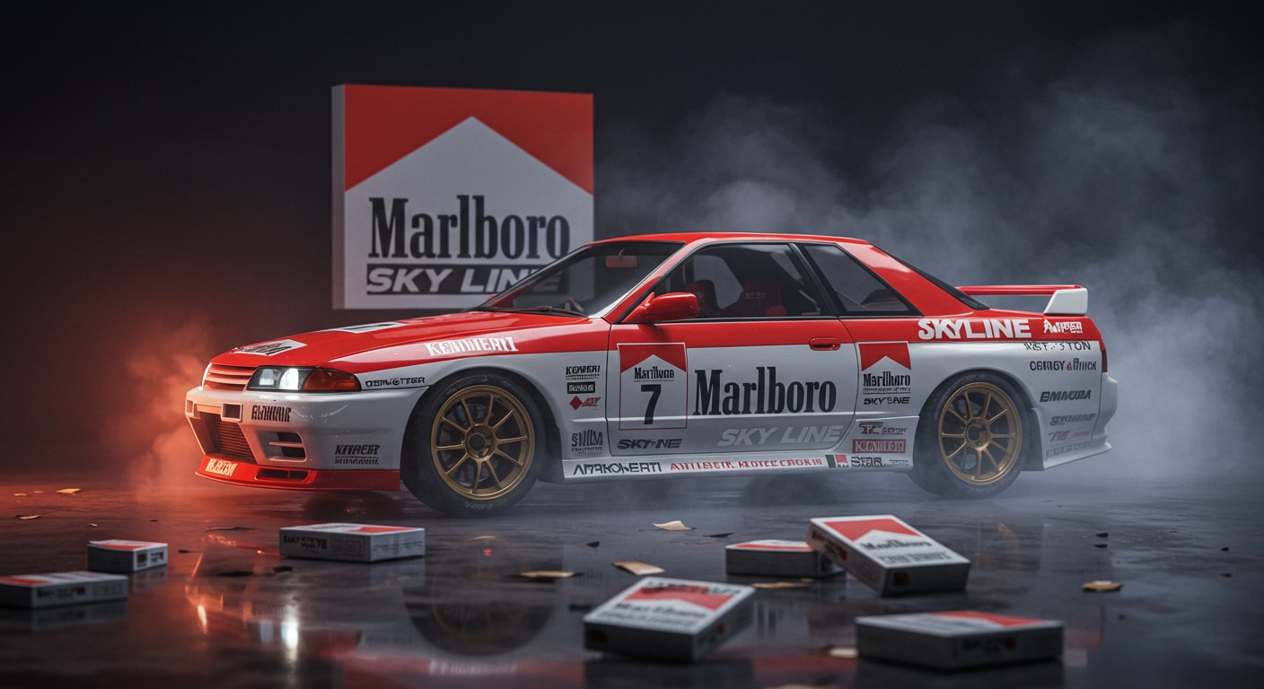 マルボロR32GT-Rレーシングカー | の人気AIイラスト・グラビア