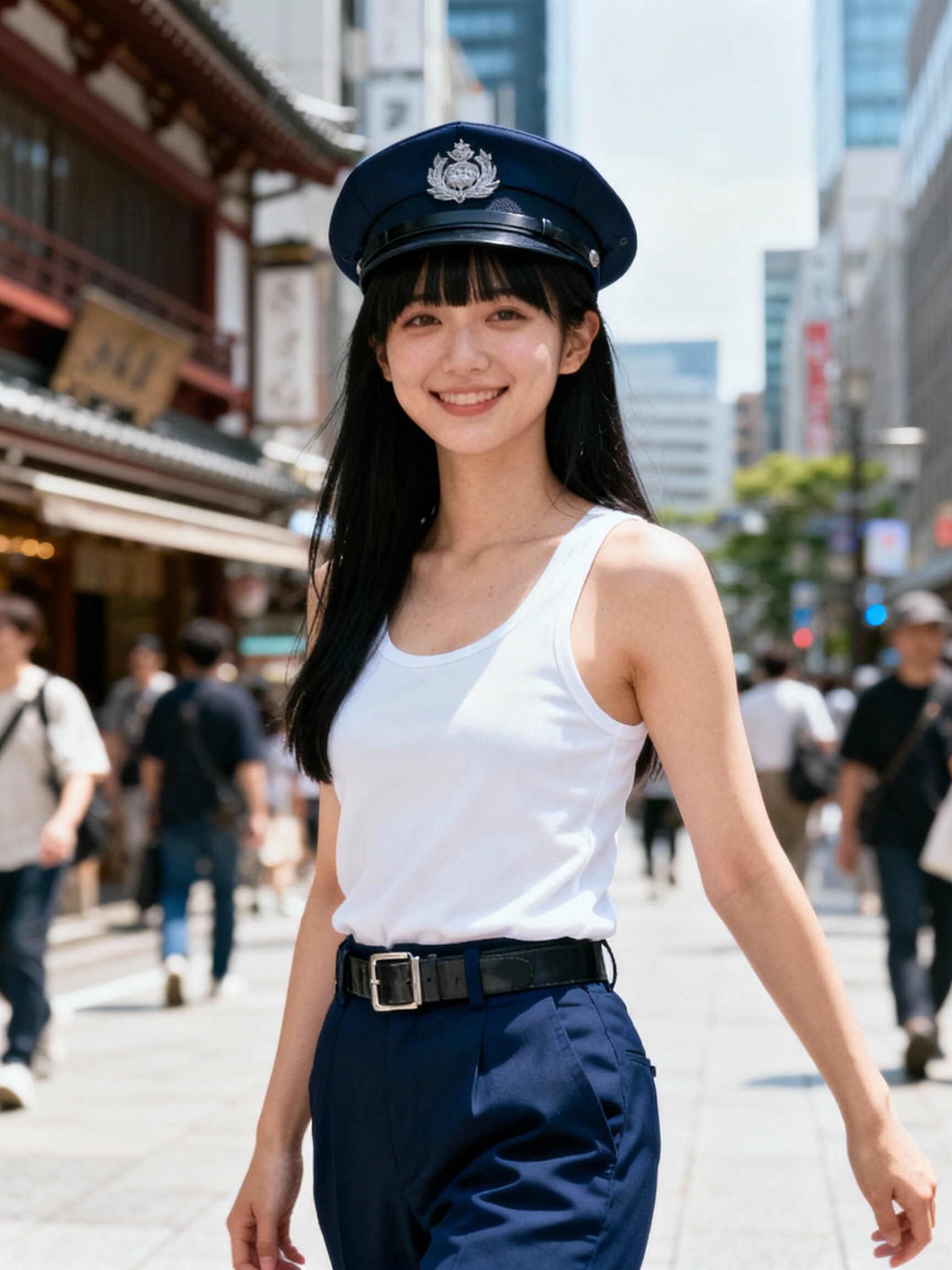 かっこかわいい婦警愛崎咲綺の日本橋パトロール