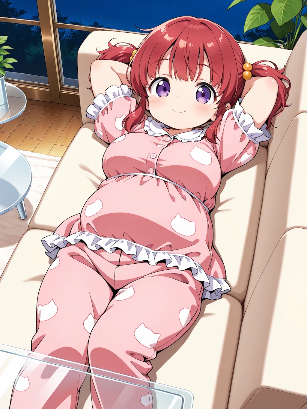 おやすみ前のめぐみちゃん