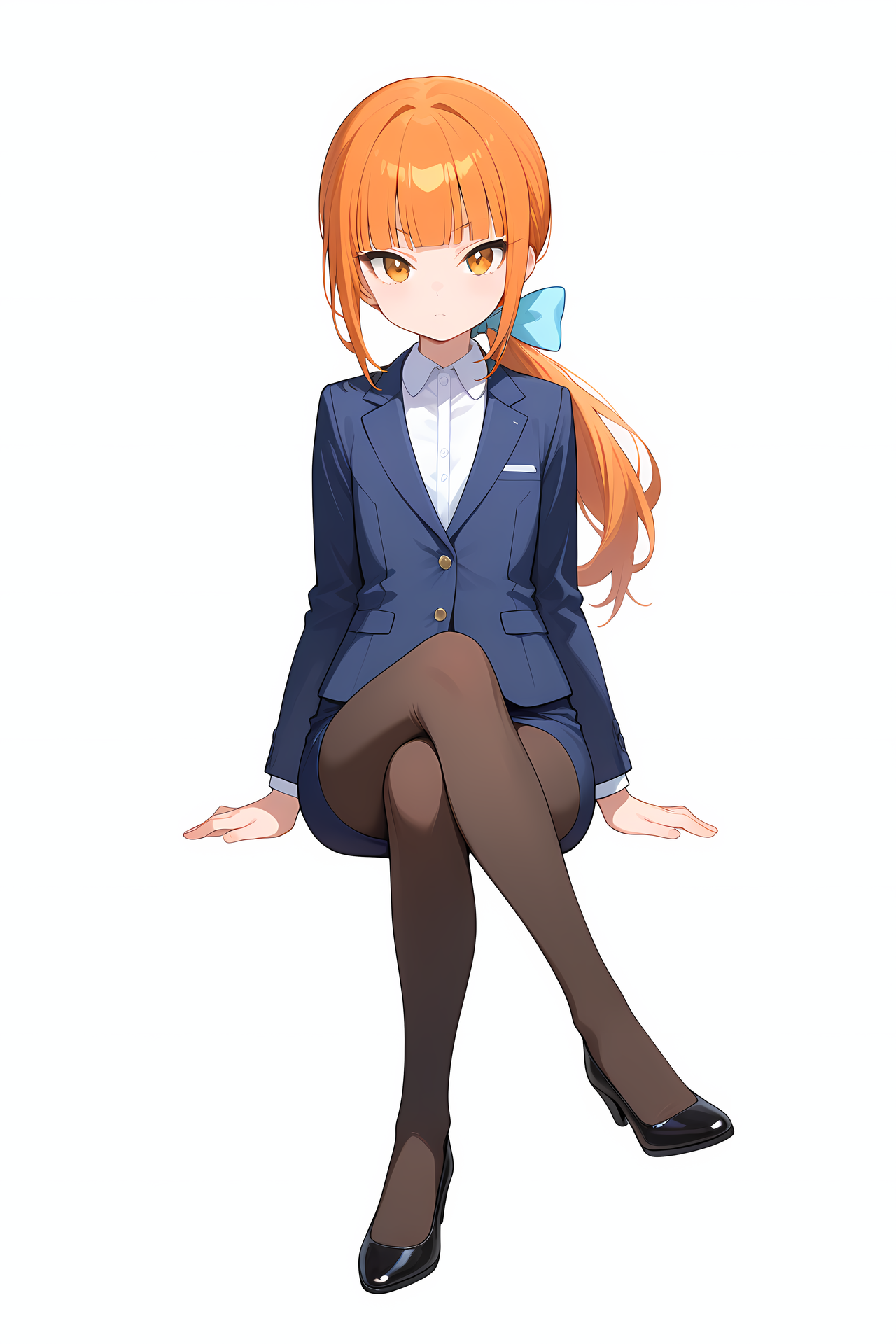 見えない椅子に座る