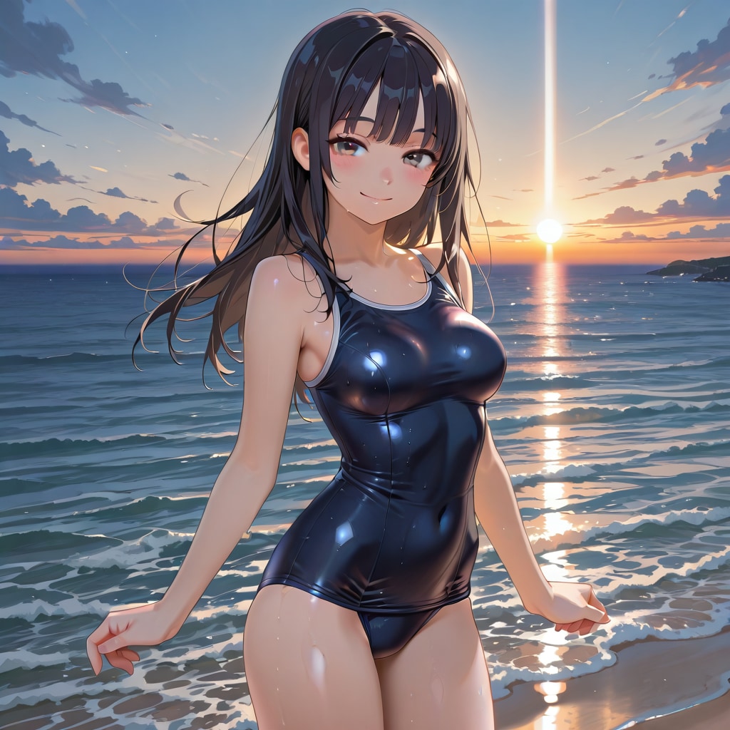 海スク水
