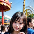 胸見せチャレンジ(遊園地編) 3枚目