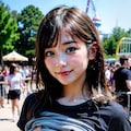 胸見せチャレンジ(遊園地編) 6枚目