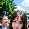胸見せチャレンジ(遊園地編) 10枚目