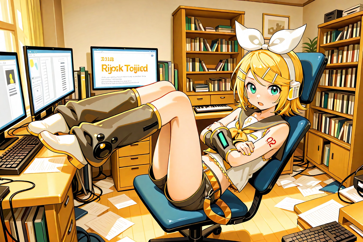 鏡音リン７７ | の人気AIイラスト・グラビア