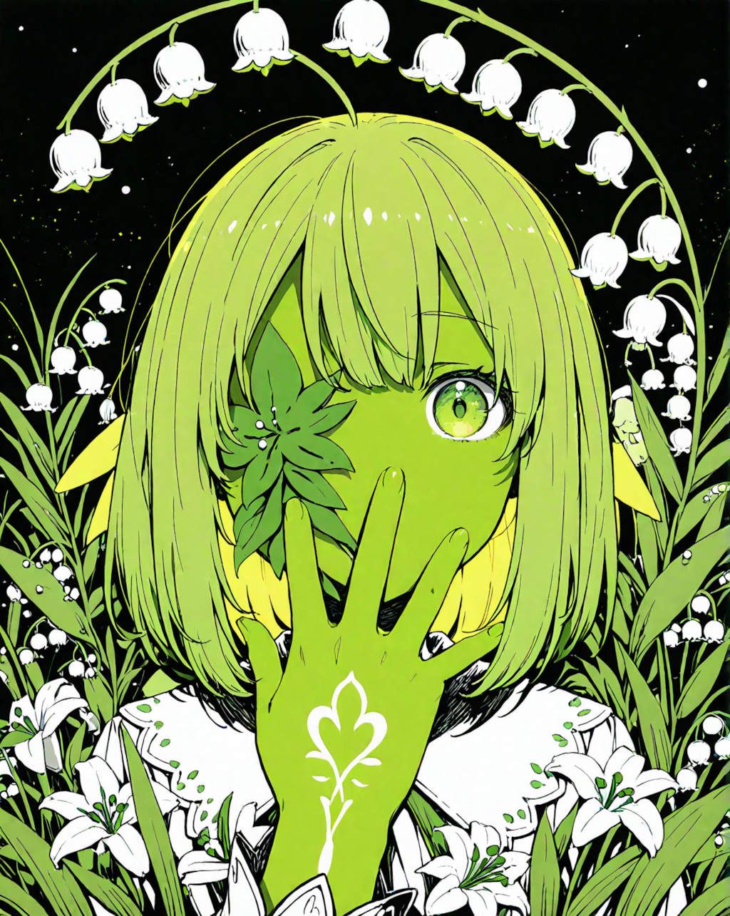 Green lily of the valley