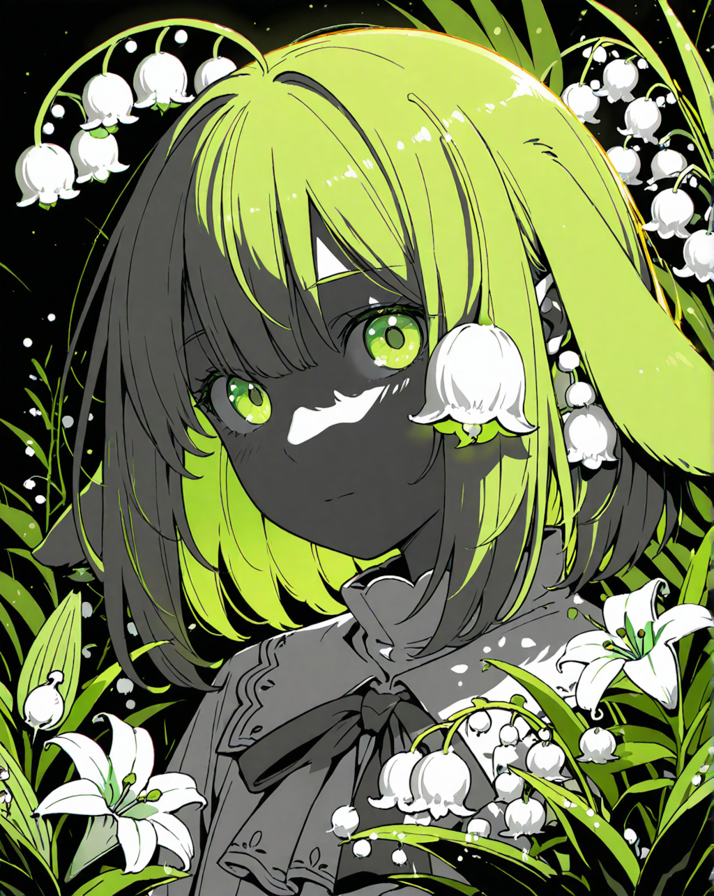 Green lily of the valley