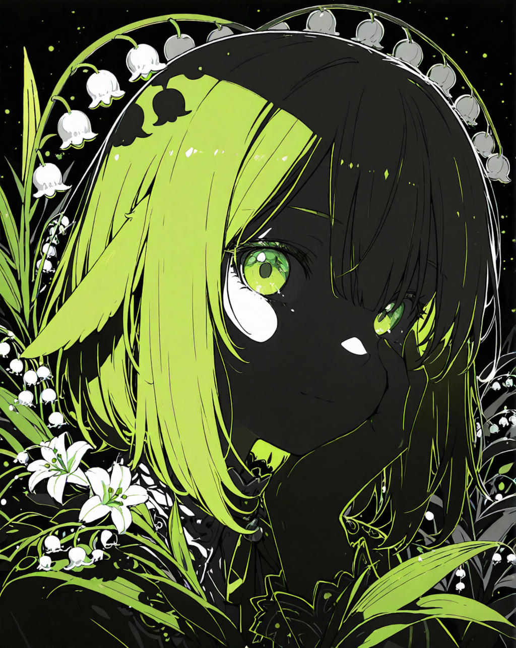 Green lily of the valley