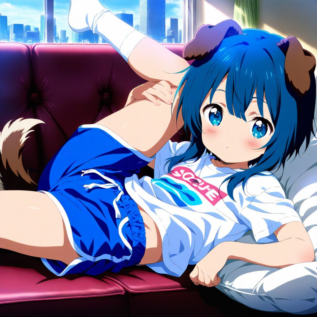 ソファーでくつろぐしとと君