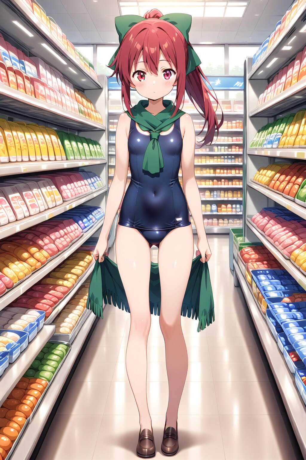 スーパーちちぷいのバイトの娘(スク水)