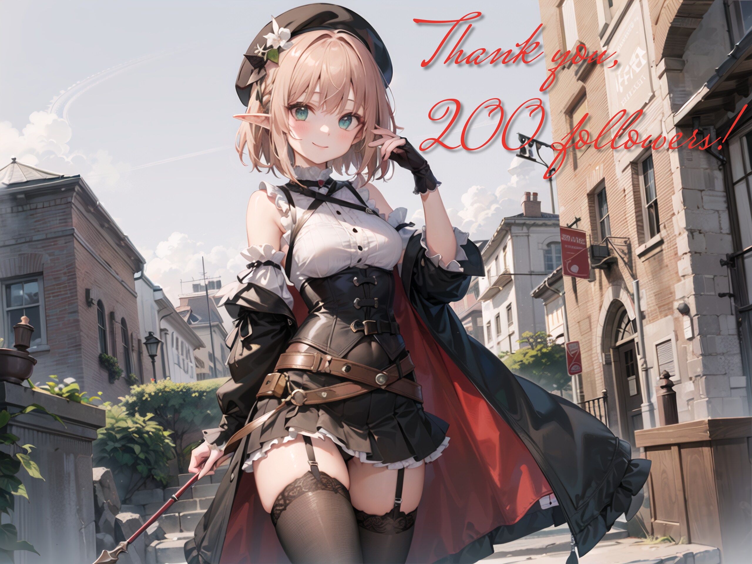 フォロワー200人記念・エルフちゃん