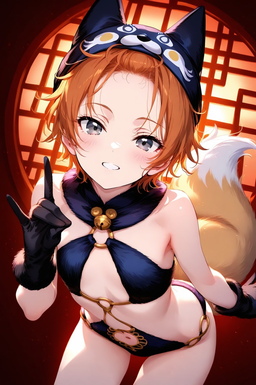 集まれ♪キツネの水着①