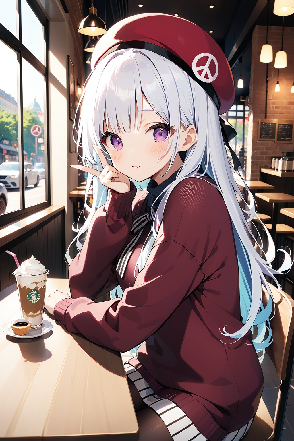 カフェで一緒に