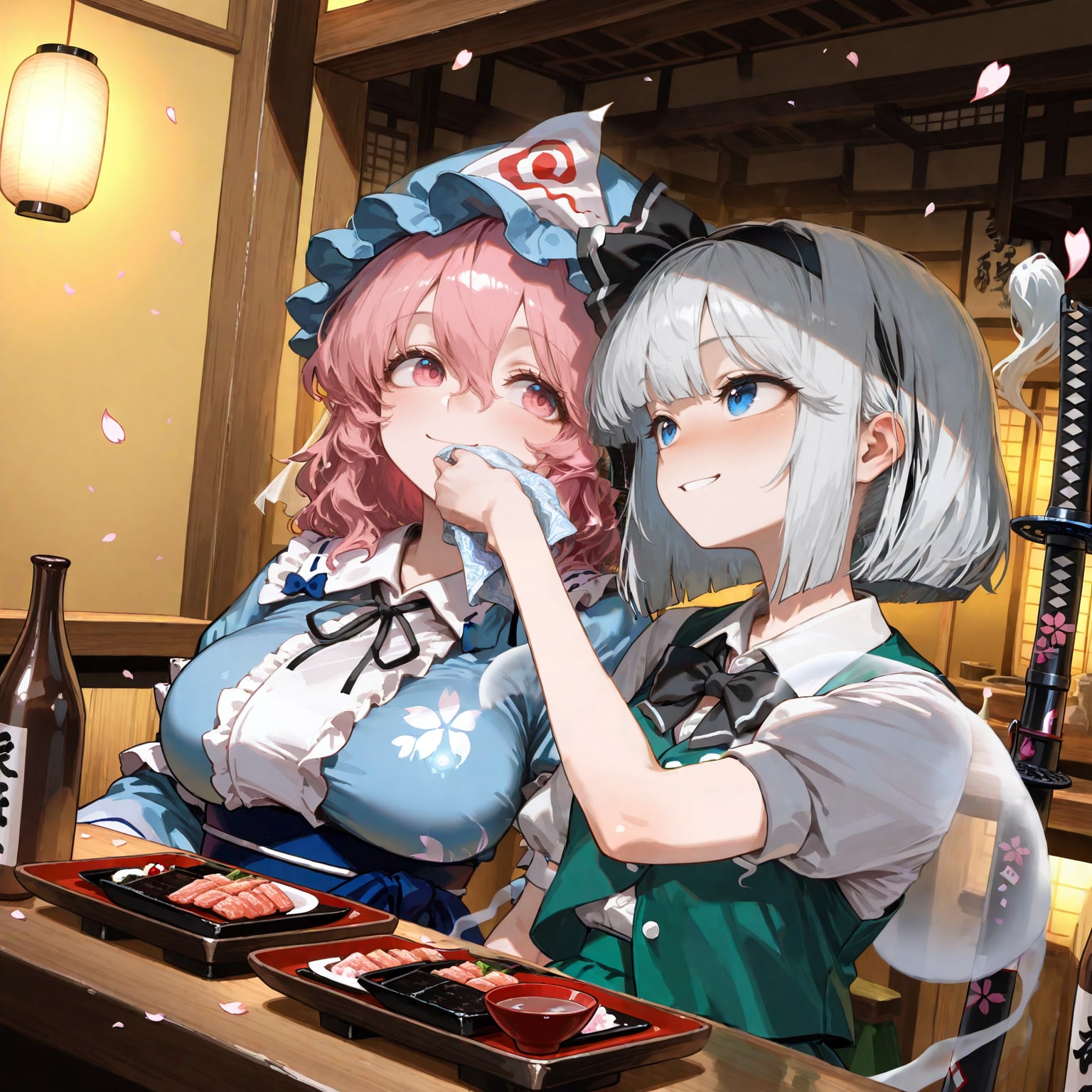 ゆゆこさま、おぎょうぎわるいですよー | の人気AIイラスト・グラビア