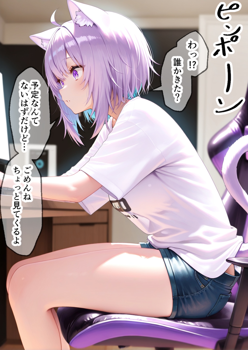 猫又おかゆ#1 もぐもぐ〜〜