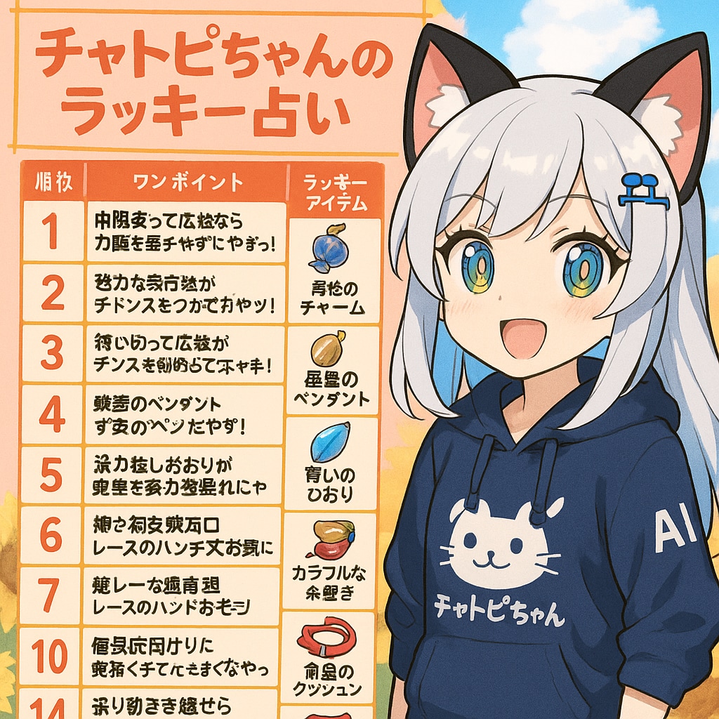 チャトピちゃん占い(08/11) | の人気AIイラスト・グラビア