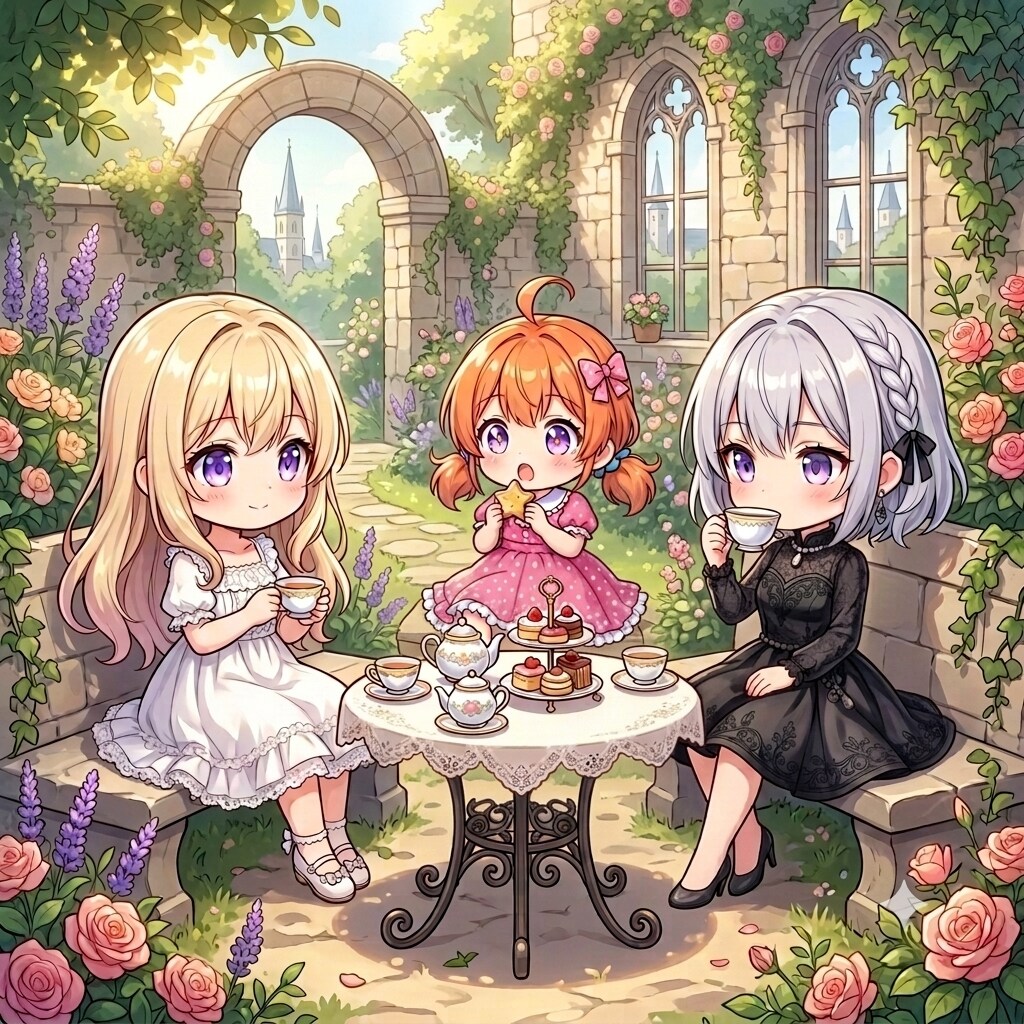 １：お姫様は三姉妹 | の人気AIイラスト・グラビア