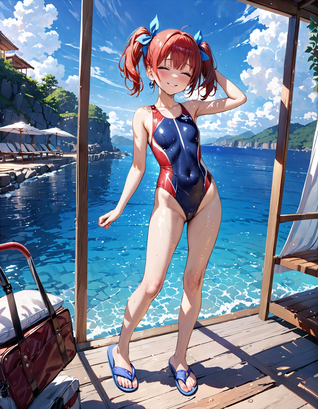 競泳水着の少女3