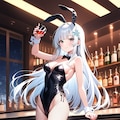 バーのバニーガール 3枚目