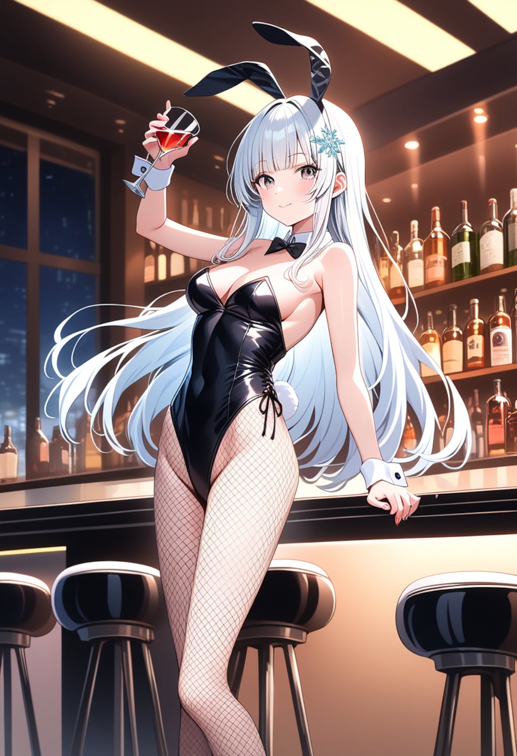 バーのバニーガール