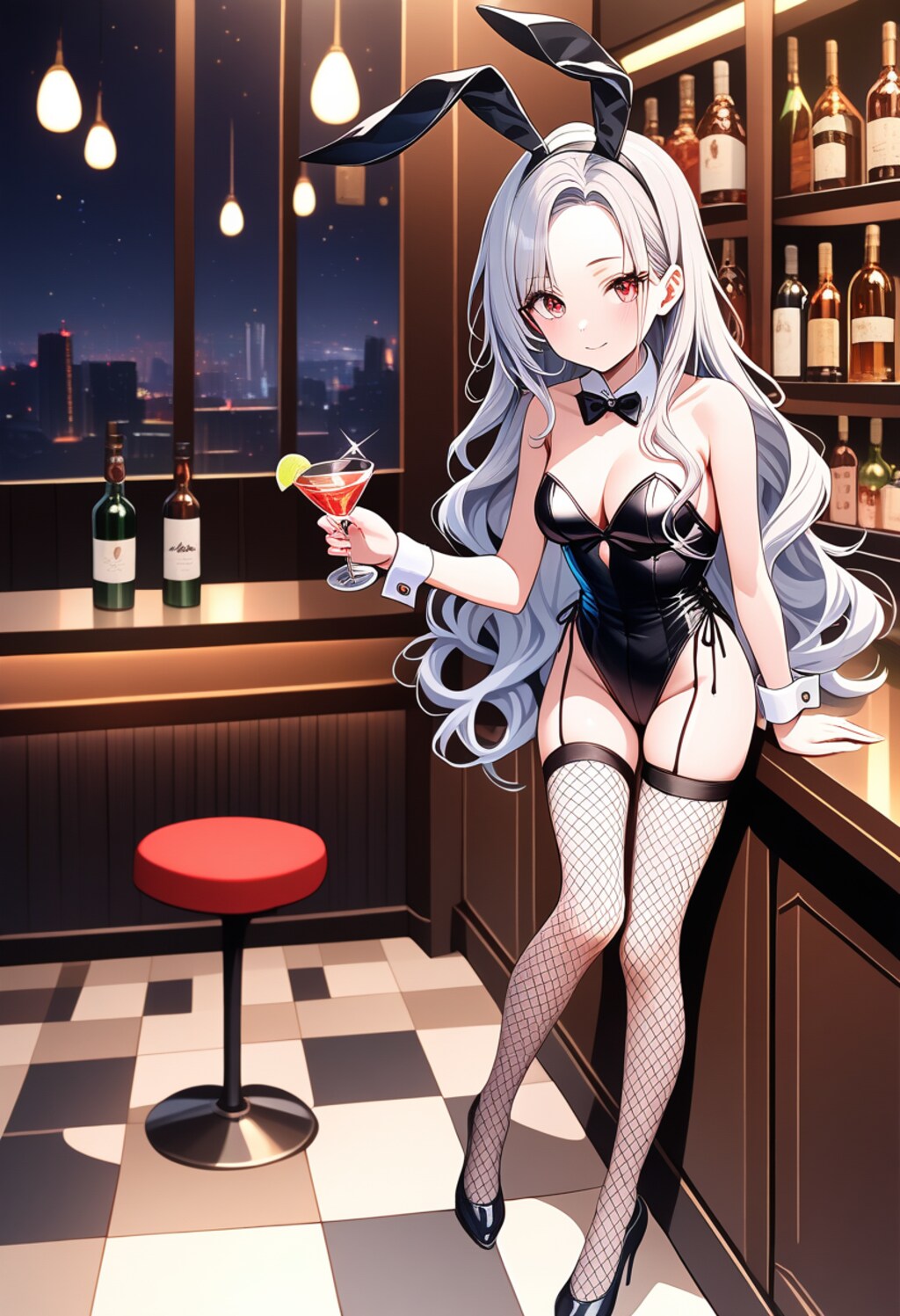 バーのバニーガール