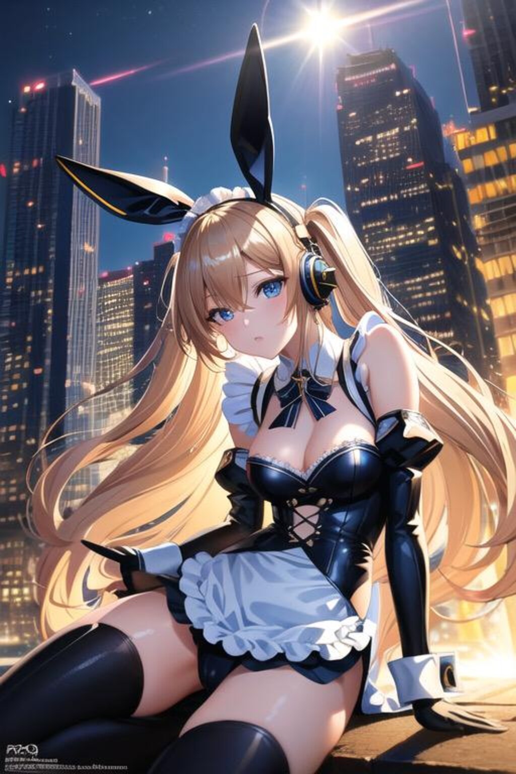 晴天のメイドバニー