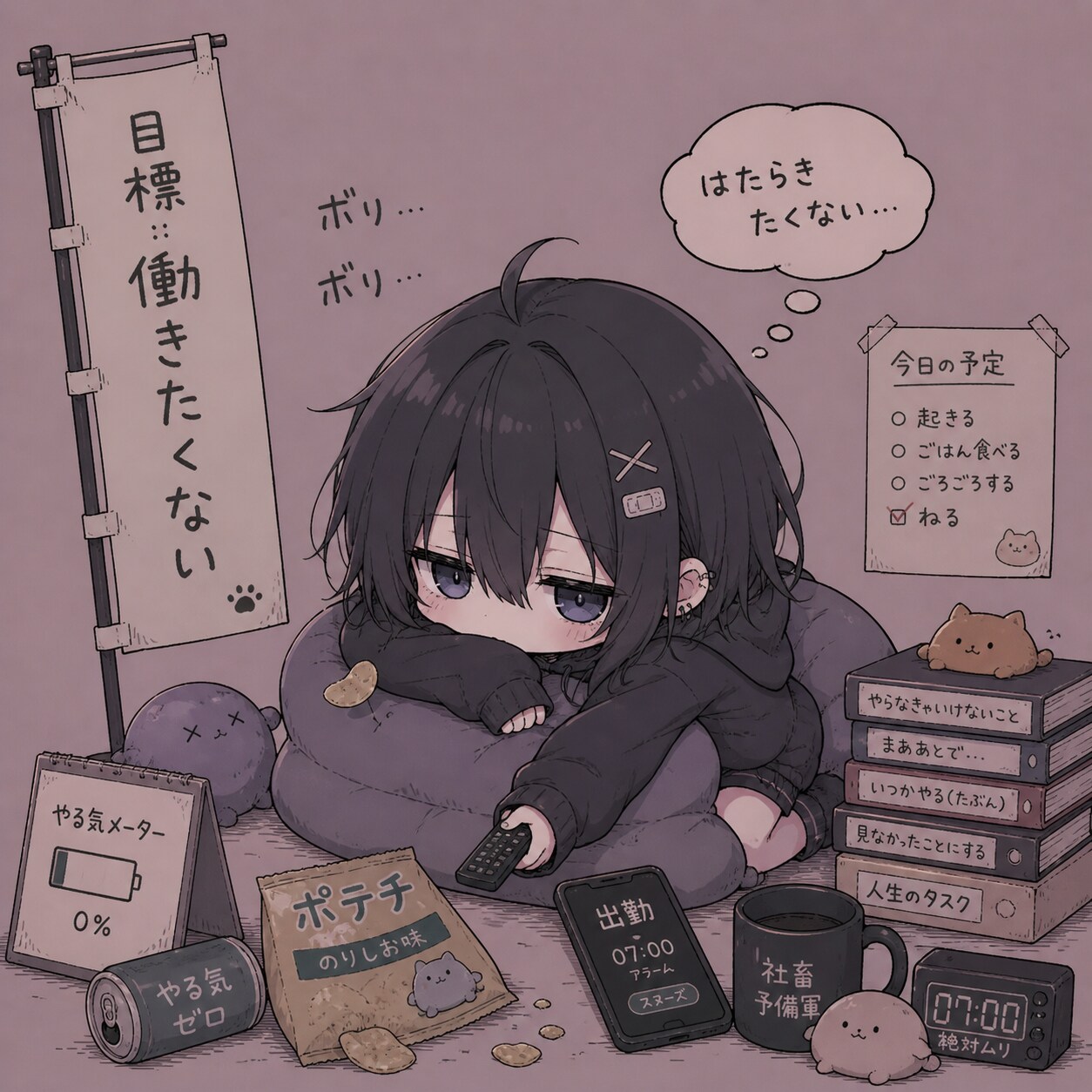 出勤したくない | の人気AIイラスト・グラビア