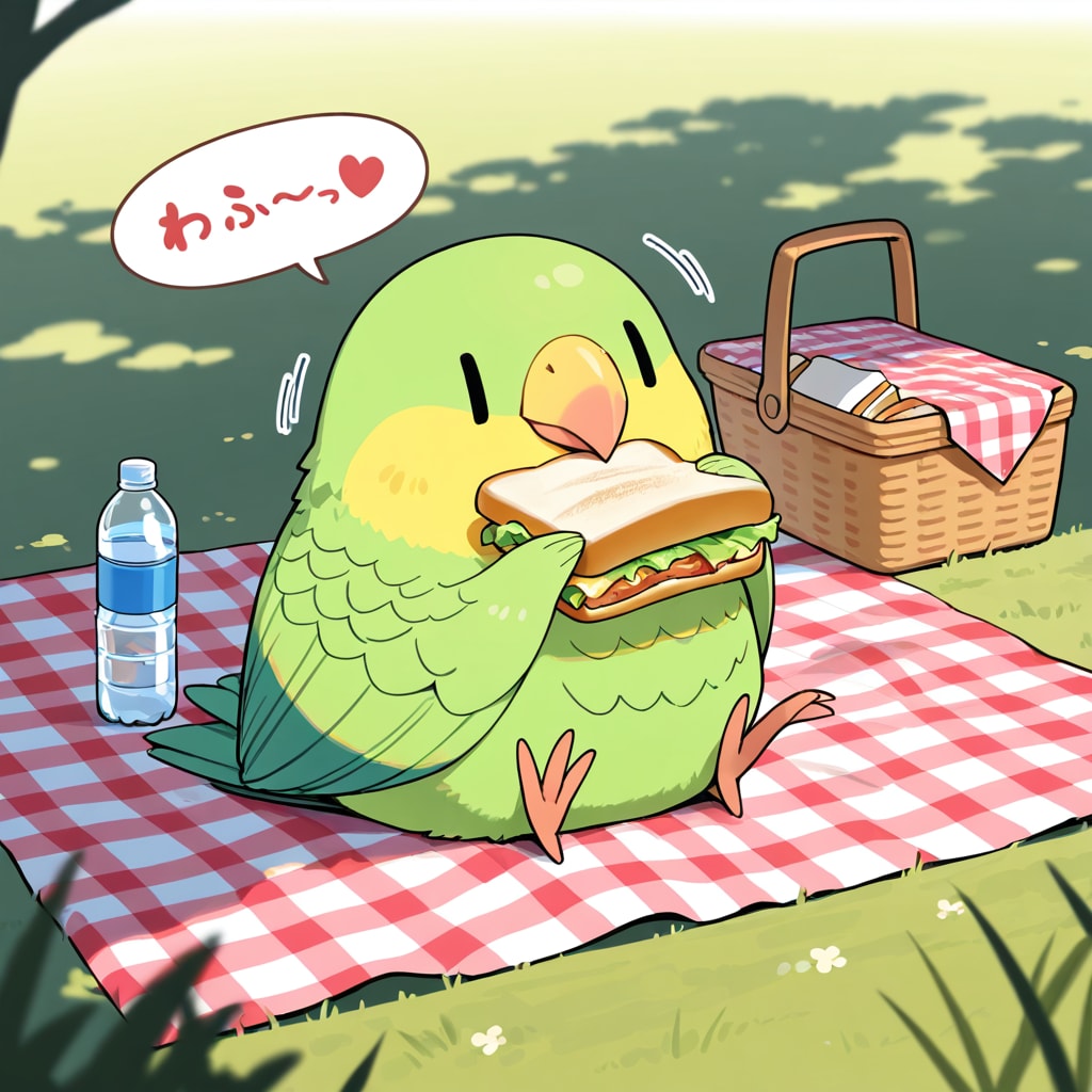 喋るインコピクニック
