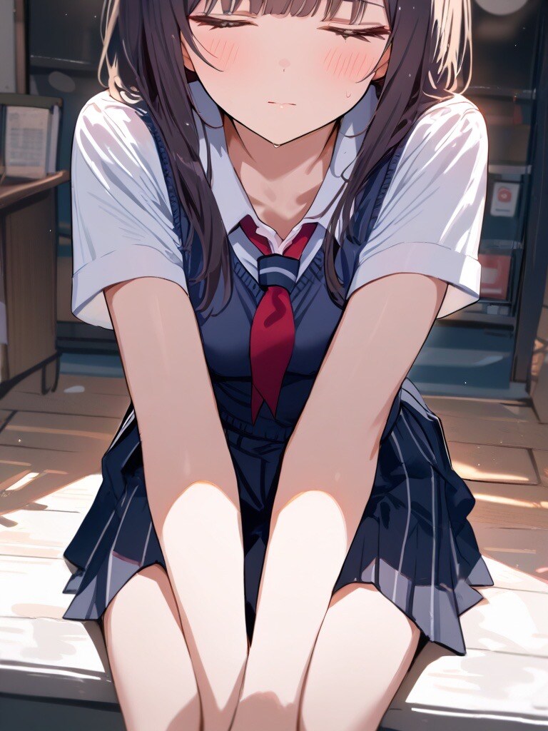 ガードする娘と気づいてない娘