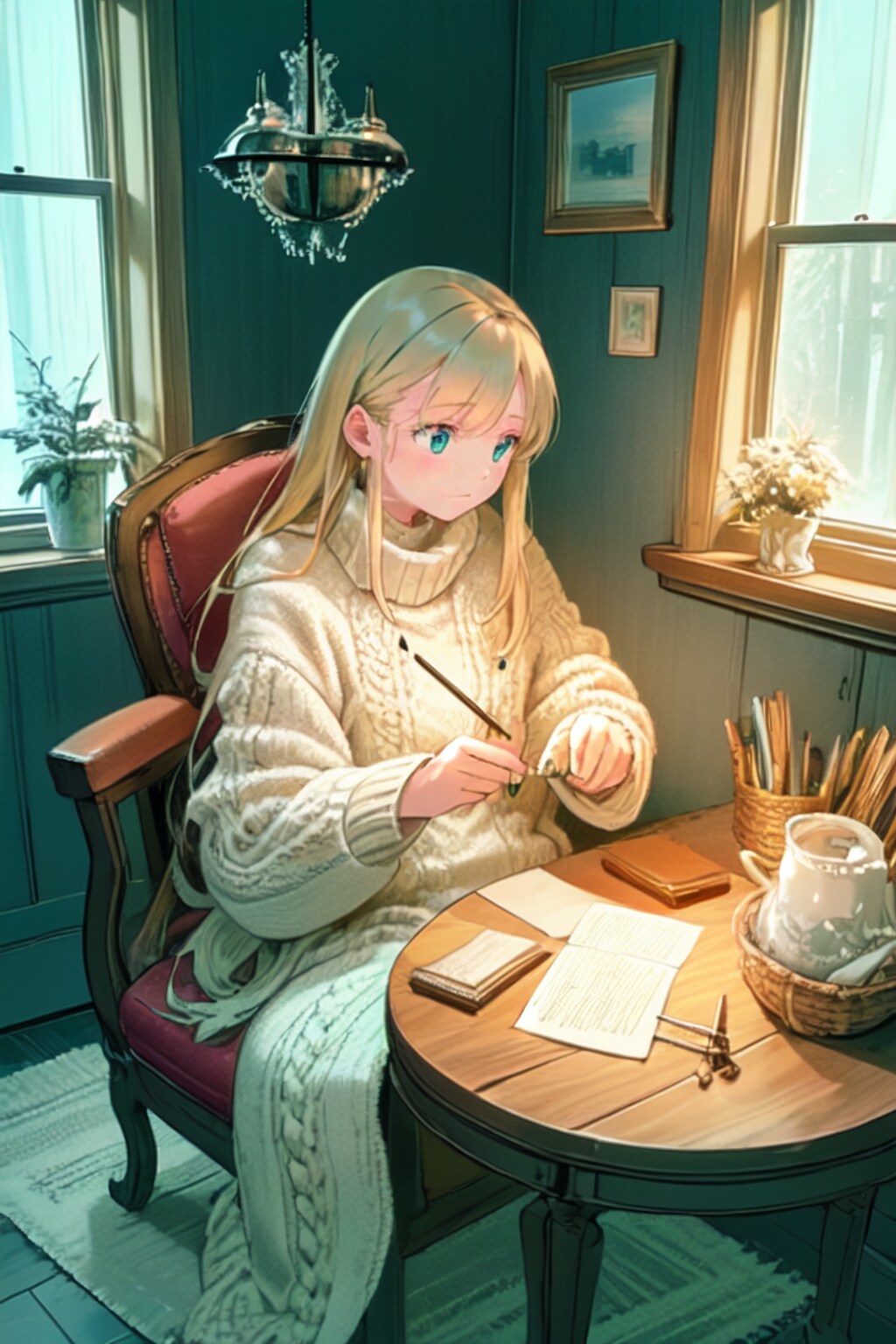 ニットは暖かいね