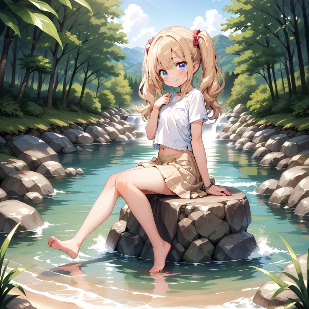 川遊び