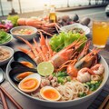 旅先で食べるseafood noodle 2枚目