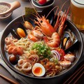 旅先で食べるseafood noodle 3枚目