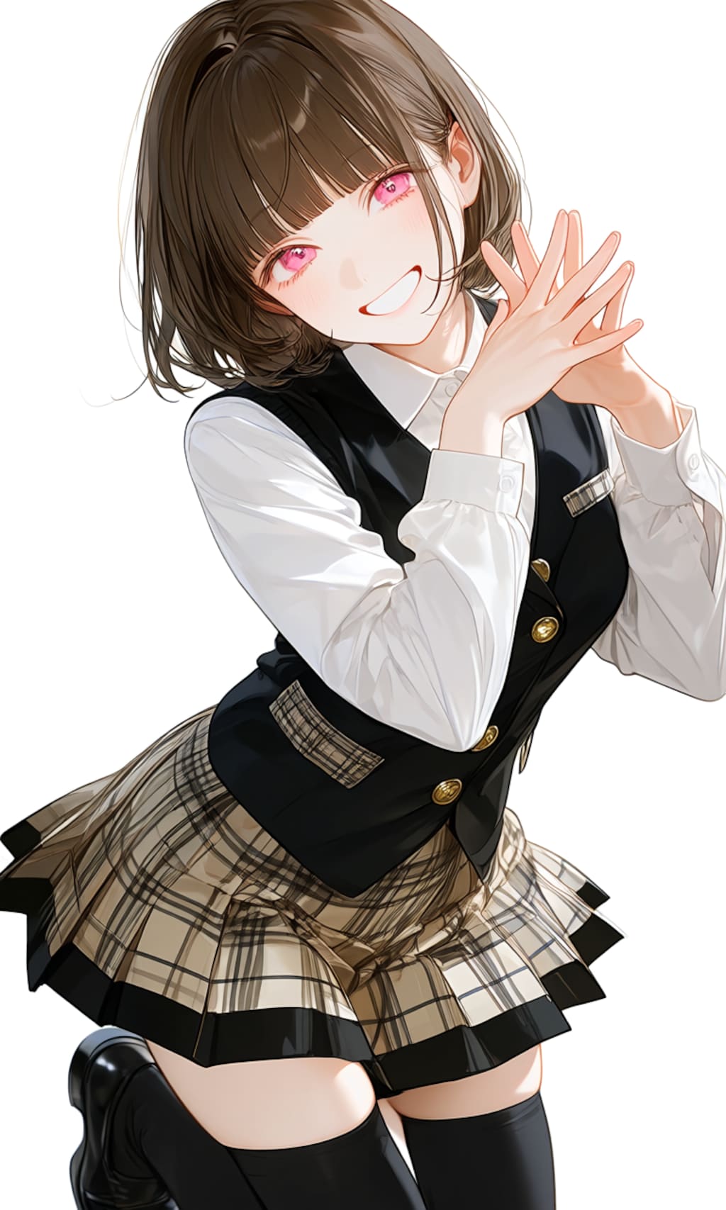 【うちの子】パチ屋アミ◯ーズ風制服