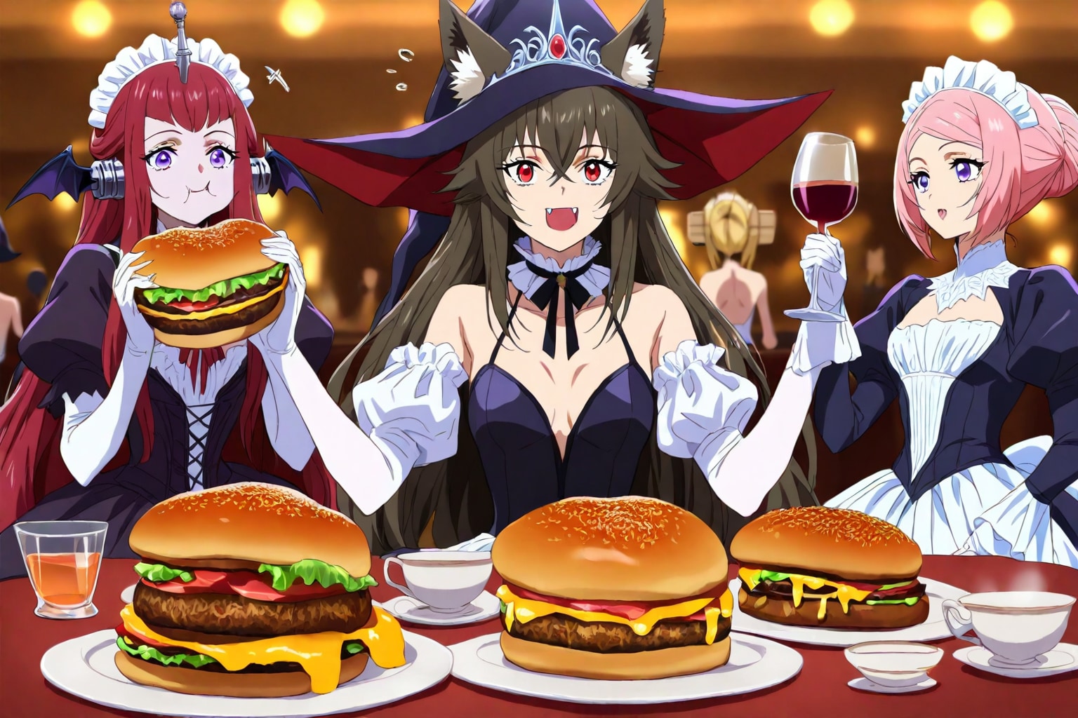 モンスターズ★バーガーパーティー！ | の人気AIイラスト・グラビア