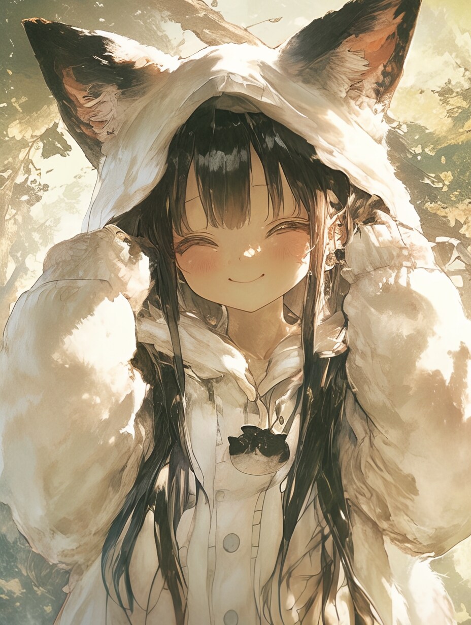 にゃんこパーカー🐾 | の人気AIイラスト・グラビア