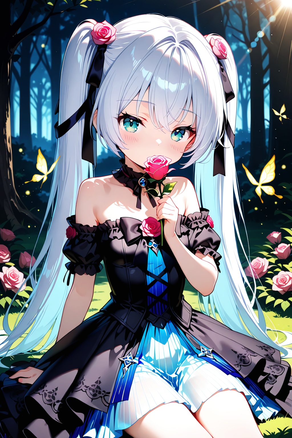 青い影と紅い香 | の人気AIイラスト・グラビア