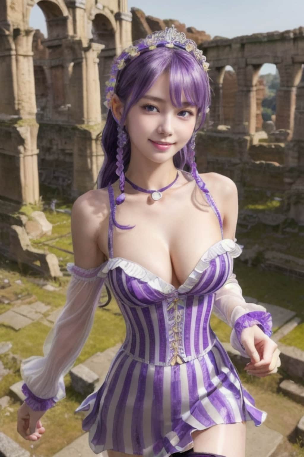 遺跡視察の姫様