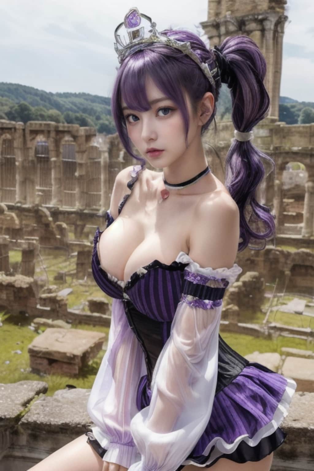 遺跡視察の姫様