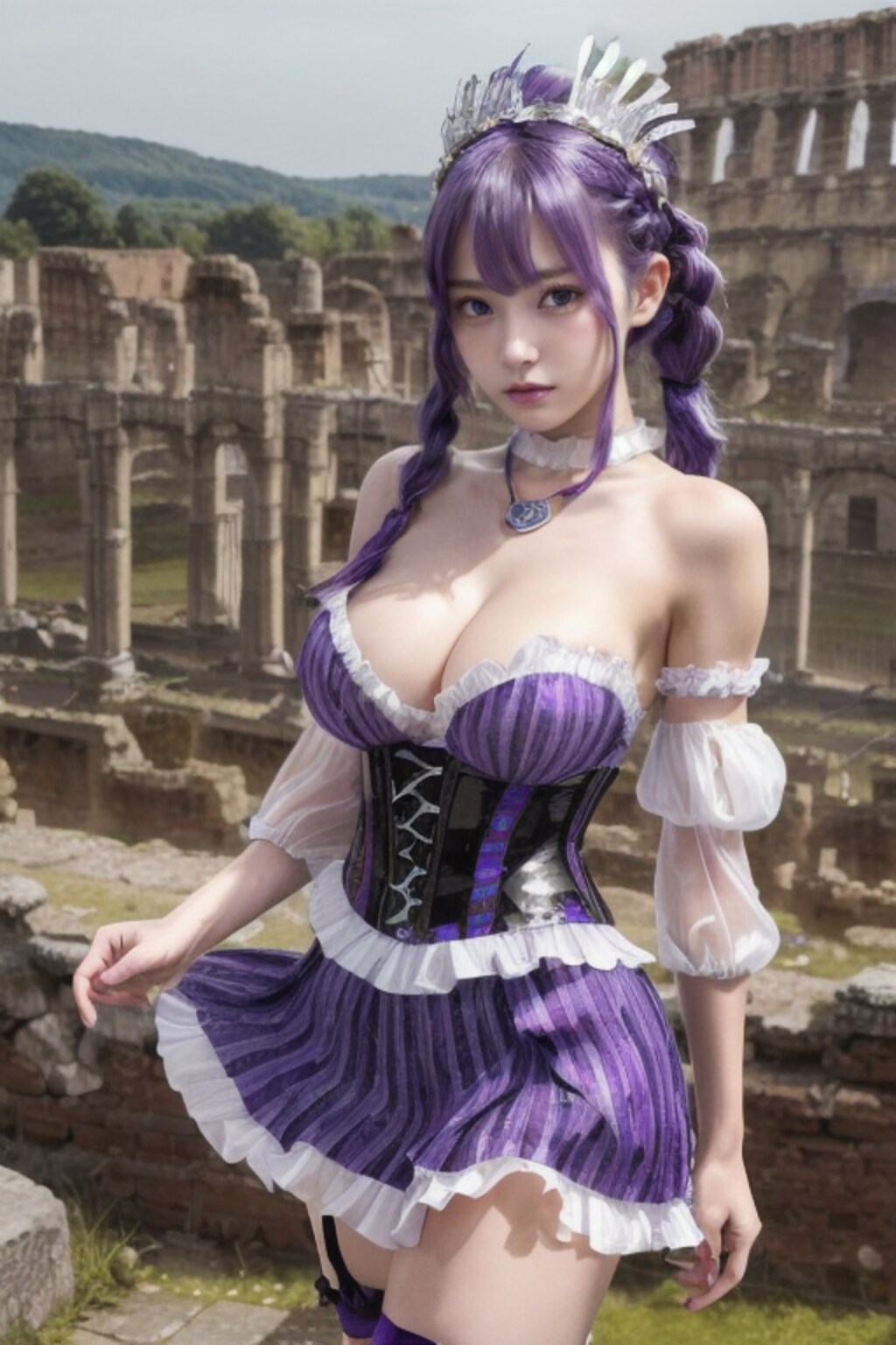 遺跡視察の姫様