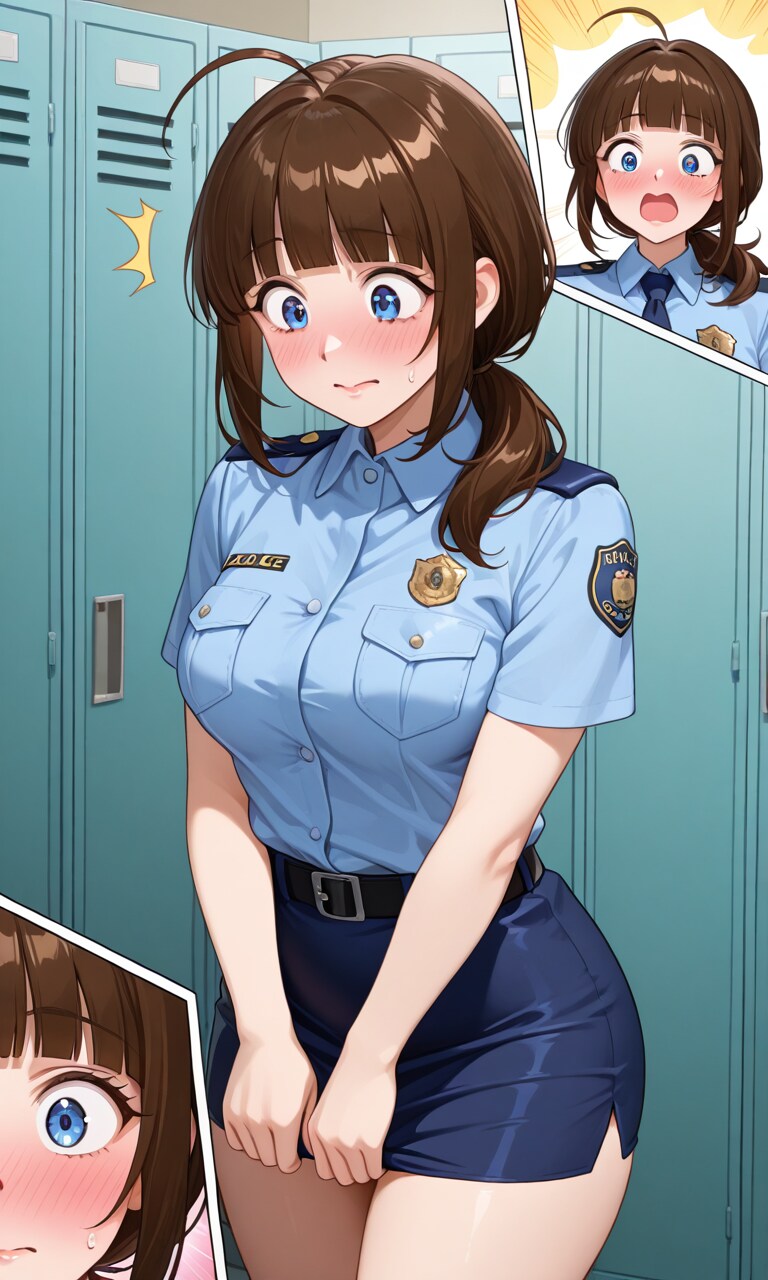 【うちの子ママ】ユリナさん、署の新スカートが短すぎて困惑「私40代なんだけど💦」