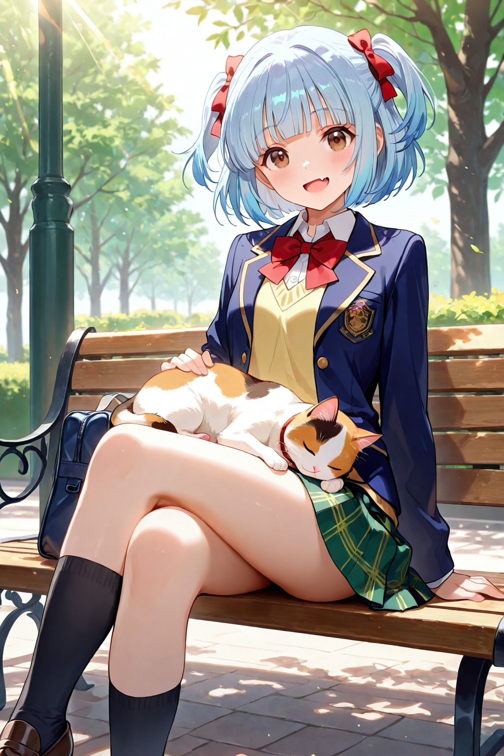 ウズリポちゃんと三毛猫