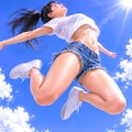 青空にジャンプ！ 2枚目