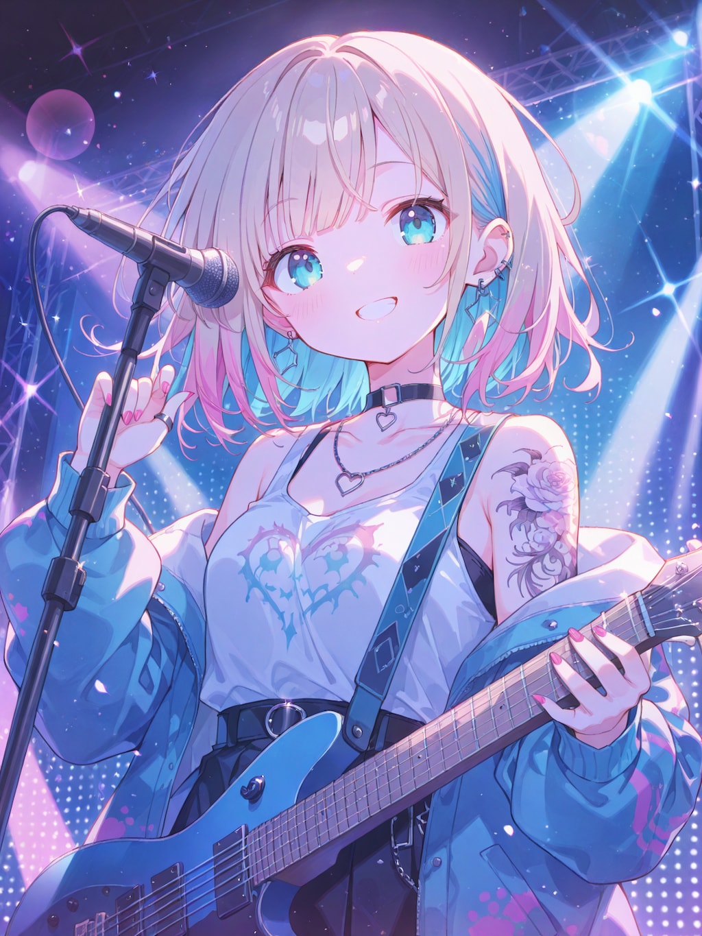 輝くロックステージ