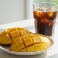 デザートのマンゴーとアイス珈琲のセット 2枚目