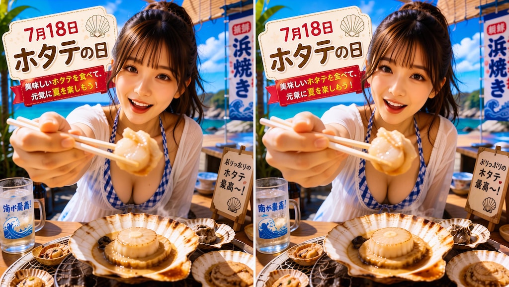 今日の１枚(7月18日)ホタテの日
